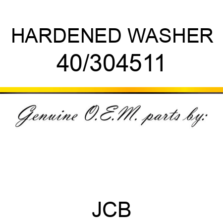 HARDENED WASHER 40/304511