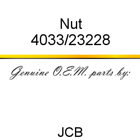 Nut 4033/23228