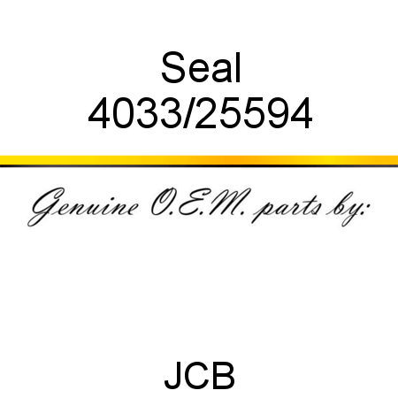 Seal 4033/25594
