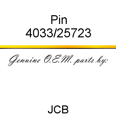 Pin 4033/25723