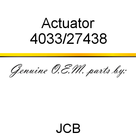Actuator 4033/27438