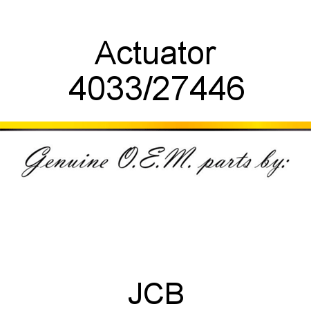 Actuator 4033/27446