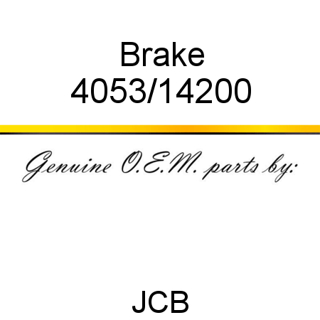 Brake 4053/14200