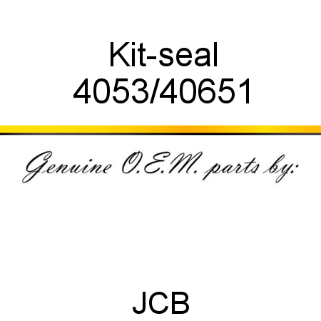 Kit-seal 4053/40651