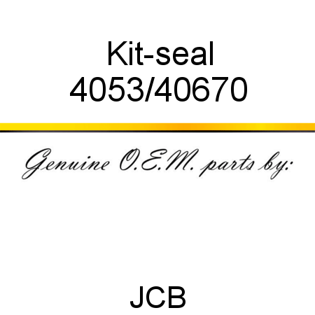 Kit-seal 4053/40670