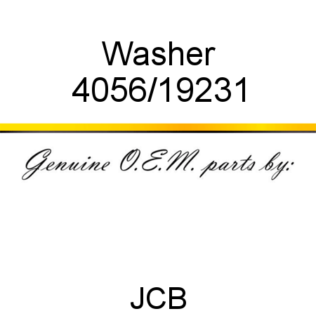 Washer 4056/19231