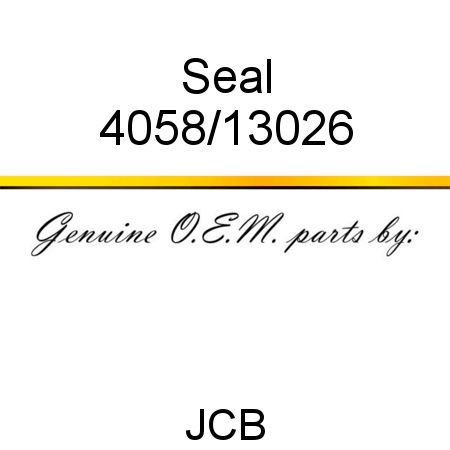 Seal 4058/13026
