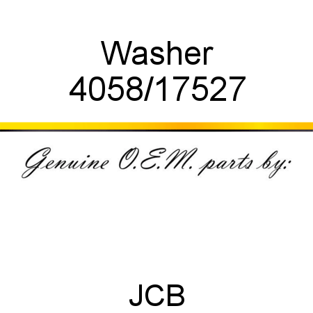 Washer 4058/17527