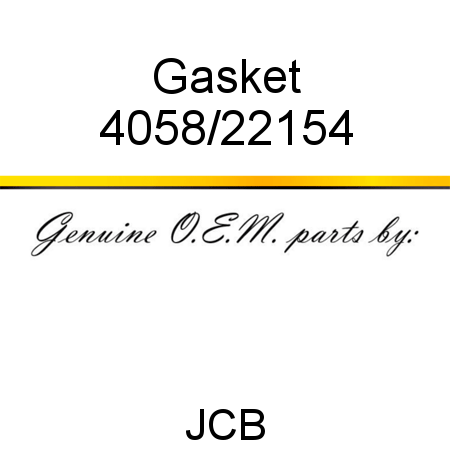 Gasket 4058/22154
