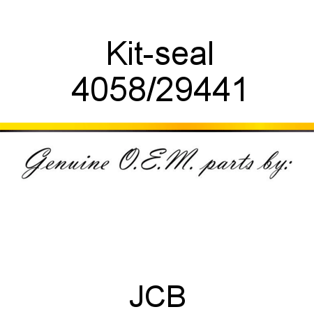 Kit-seal 4058/29441