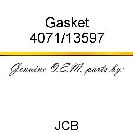 Gasket 4071/13597