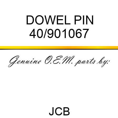 DOWEL PIN 40/901067