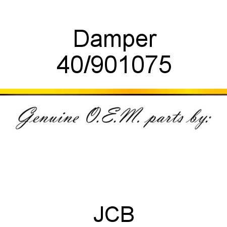 Damper 40/901075