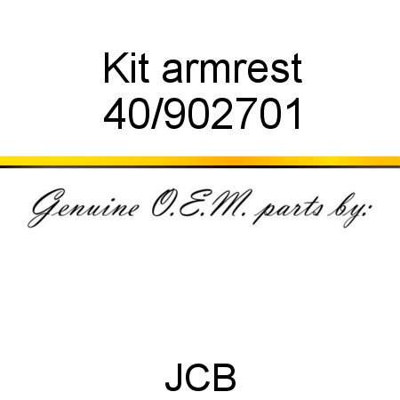 Kit, armrest 40/902701