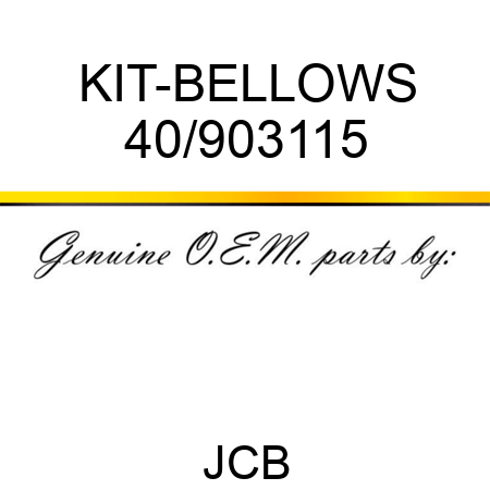 KIT-BELLOWS 40/903115