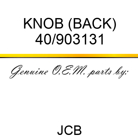 KNOB (BACK) 40/903131