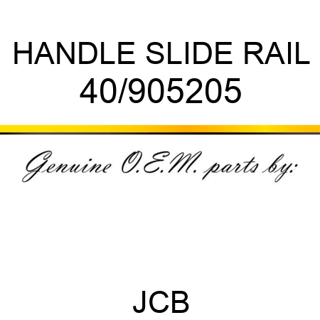 HANDLE SLIDE RAIL 40/905205
