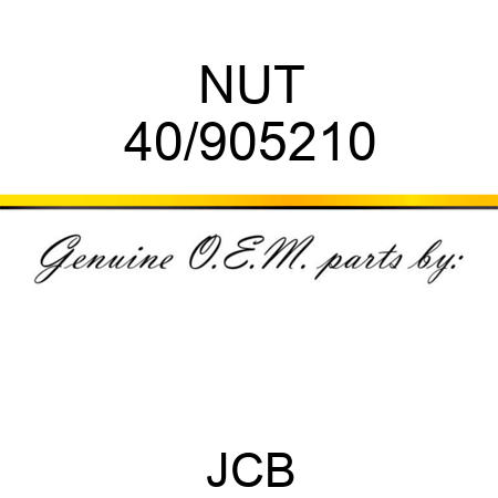 NUT 40/905210