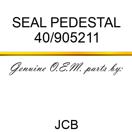 SEAL PEDESTAL 40/905211