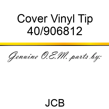 Cover Vinyl Tip 40/906812