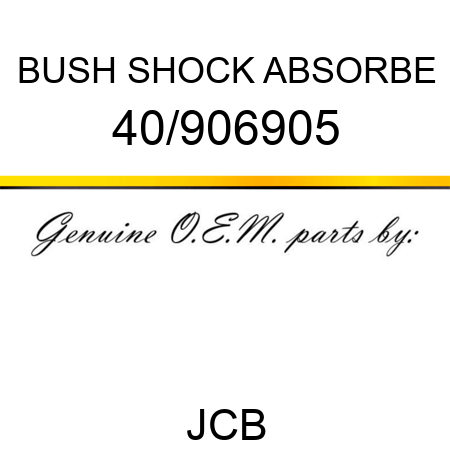 BUSH SHOCK ABSORBE 40/906905