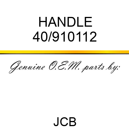 HANDLE 40/910112