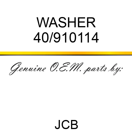 WASHER 40/910114