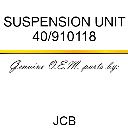 SUSPENSION UNIT 40/910118