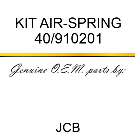 KIT AIR-SPRING 40/910201