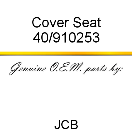 Cover, Seat 40/910253