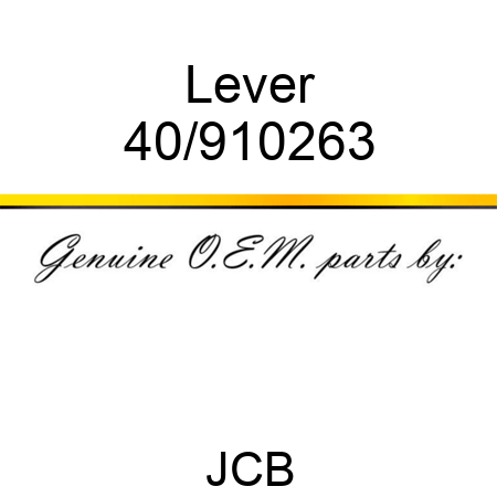 Lever 40/910263