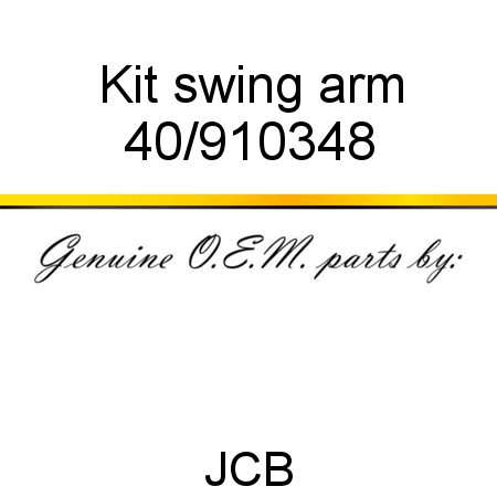 Kit, swing arm 40/910348