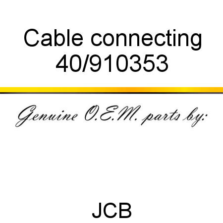 Cable, connecting 40/910353