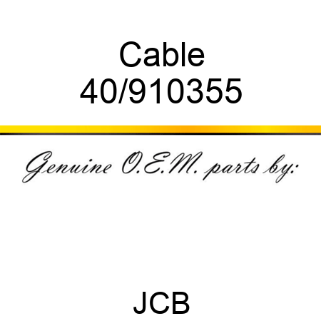 Cable 40/910355