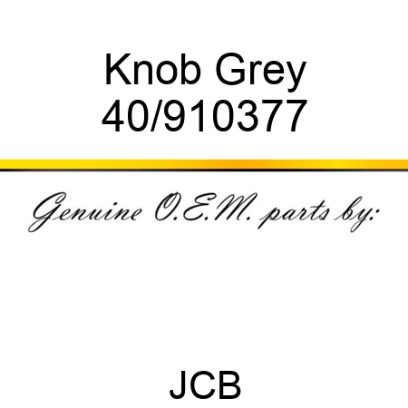 Knob Grey 40/910377