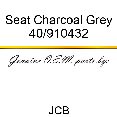 Seat Charcoal Grey 40/910432