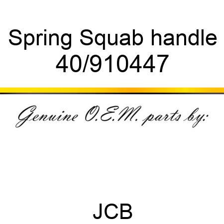 Spring, Squab handle 40/910447