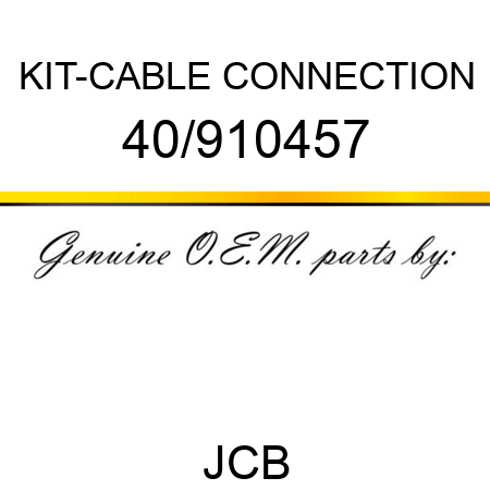 KIT-CABLE CONNECTION 40/910457