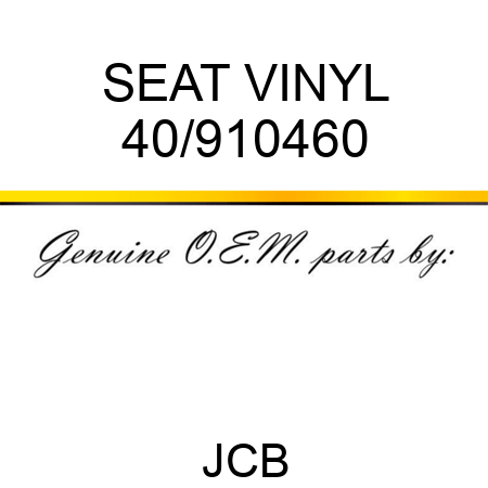 SEAT VINYL 40/910460