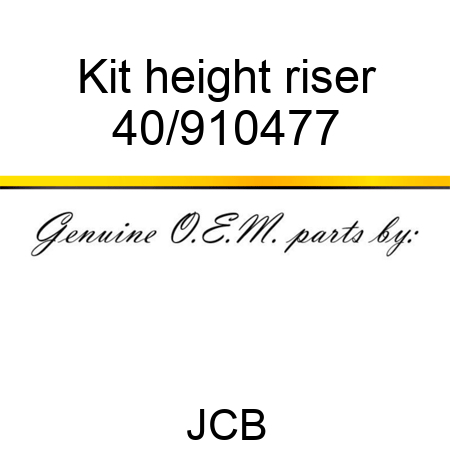 Kit height riser 40/910477