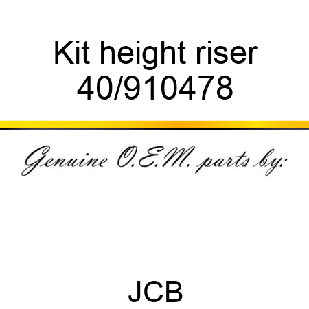 Kit height riser 40/910478