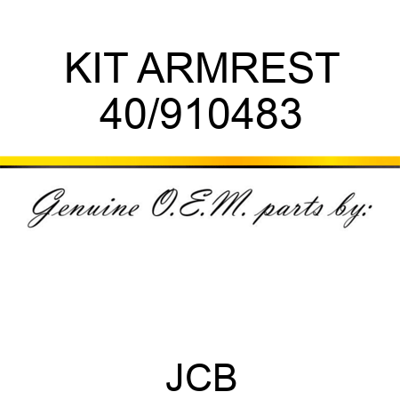 KIT ARMREST 40/910483