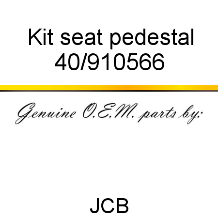 Kit, seat pedestal 40/910566
