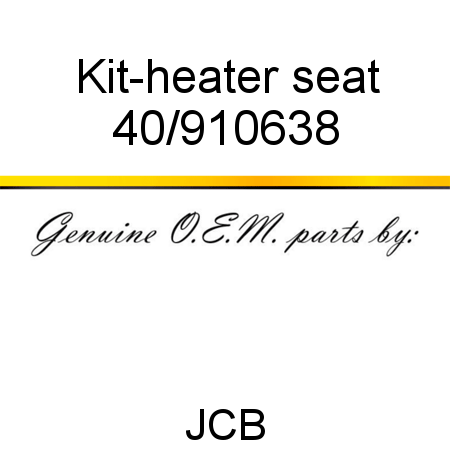 Kit-heater, seat 40/910638