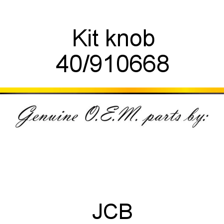 Kit, knob 40/910668