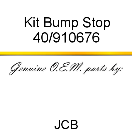 Kit, Bump Stop 40/910676