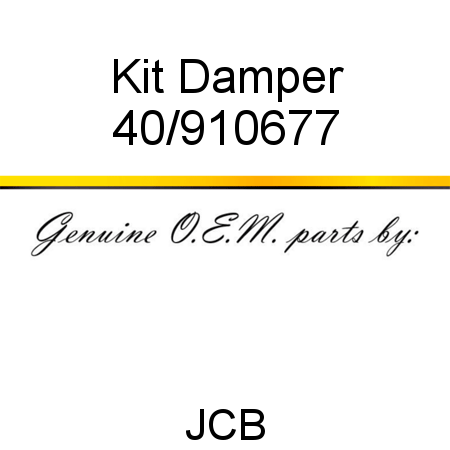 Kit, Damper 40/910677