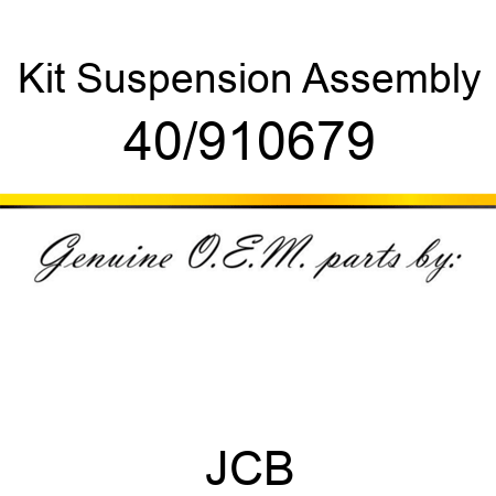 Kit, Suspension Assembly 40/910679