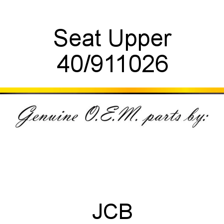 Seat, Upper 40/911026