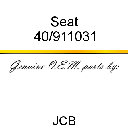 Seat 40/911031